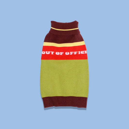 Out Of Office Knitted Dog Jumper