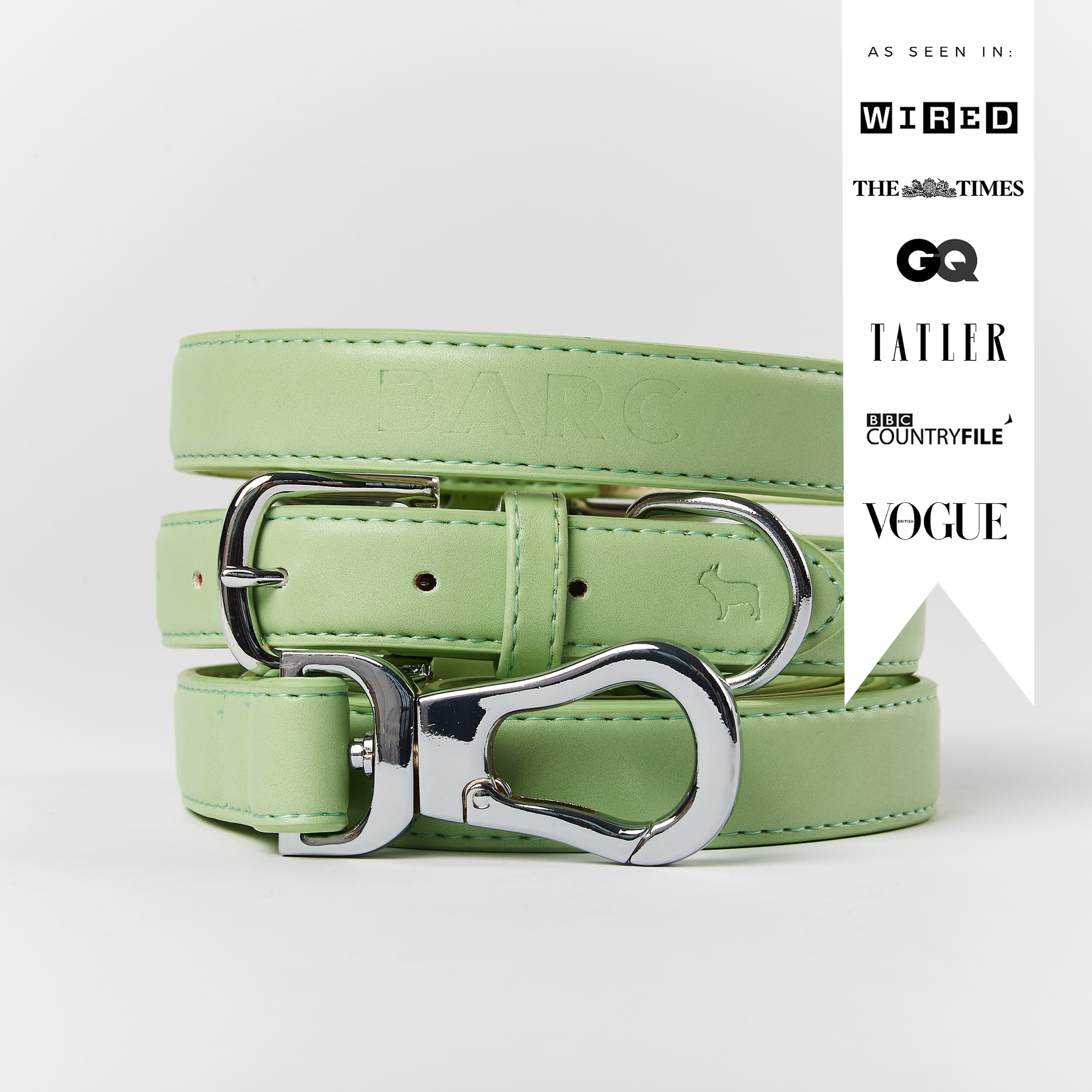 Light green outlet dog collar