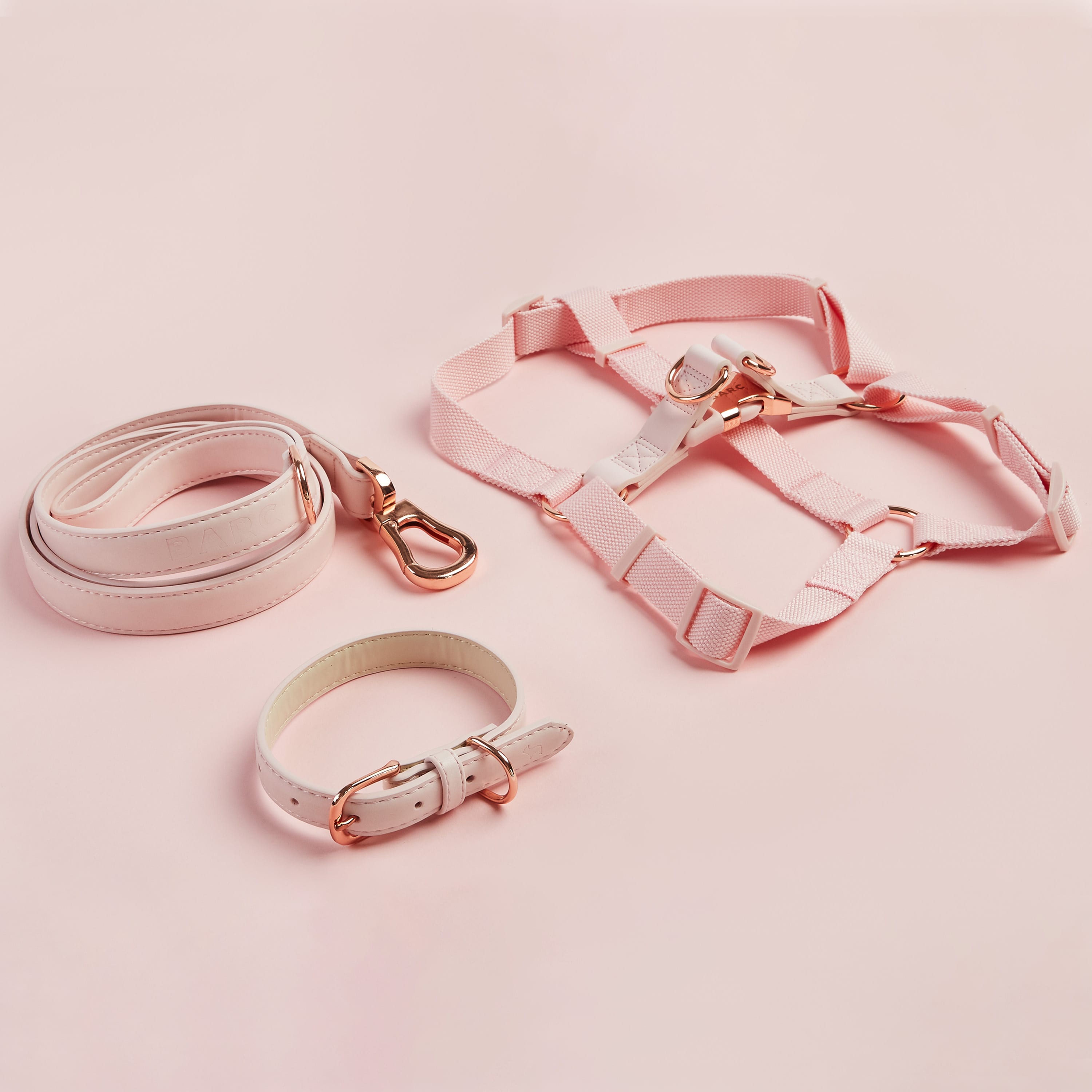 Blush pink shop dog harness